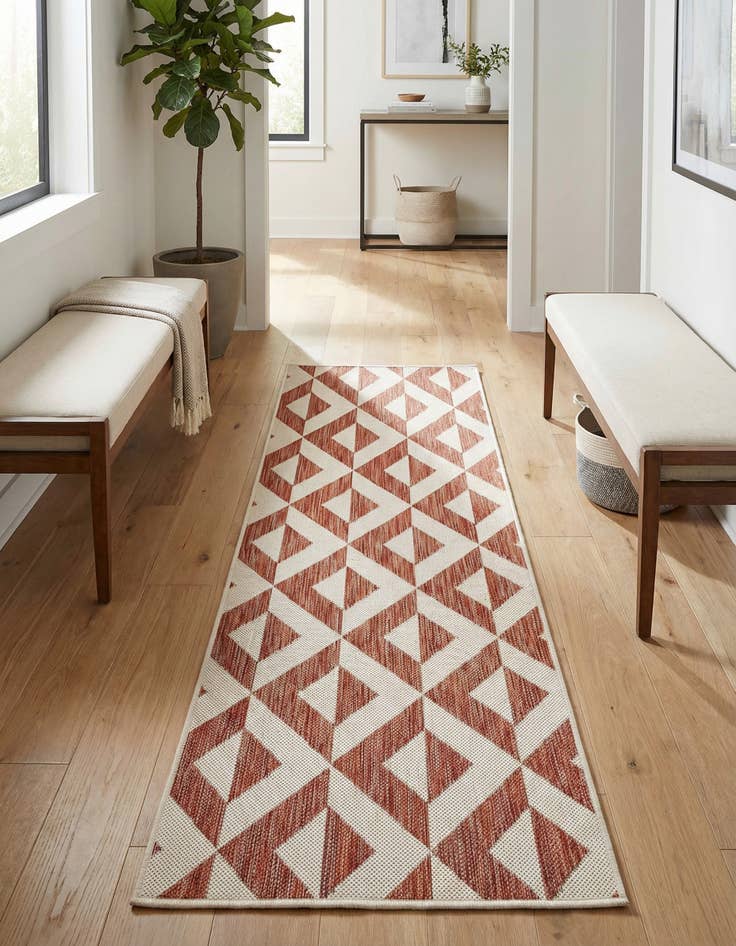 Detail image of 2' x 6' Washable Jill Zarin Napa Indoor / Outdoor Runner Rug