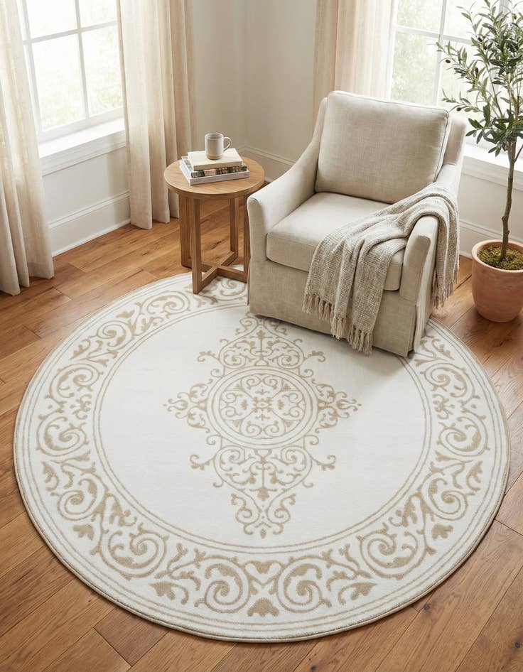 Detail image of 6' x 6' Hermitage Round Rug