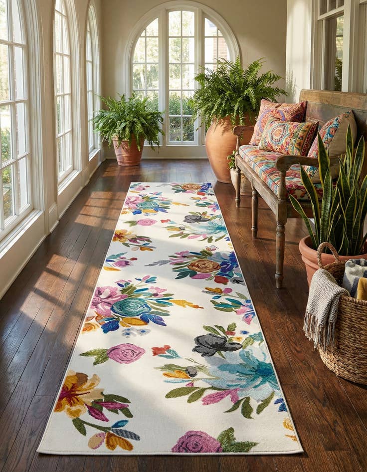 Detail image of 2' 7 x 12' Blossom Runner Rug