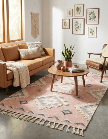 5' 1 x 8' Hand Woven Arizona Wool Rug
