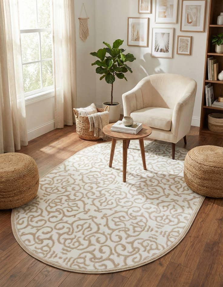 Detail image of 4' x 6' Nepal Oval Rug