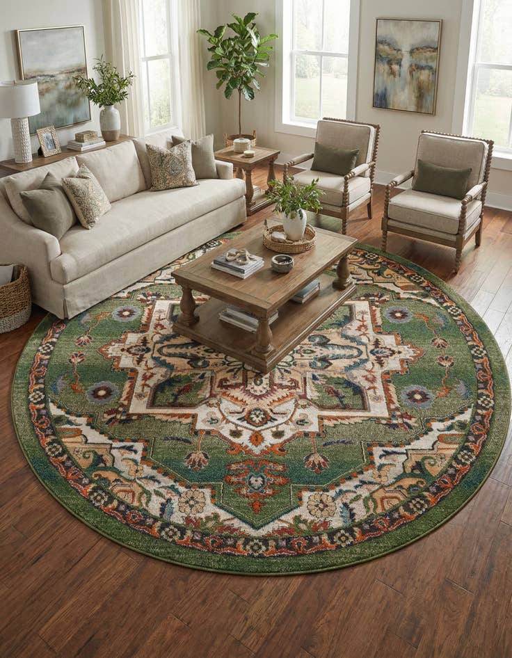 Detail image of 8' x 8' Isabella Round Rug