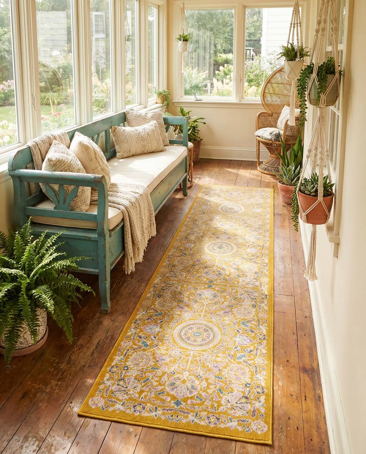 Detail image of 2' x 8' Blossom Runner Rug