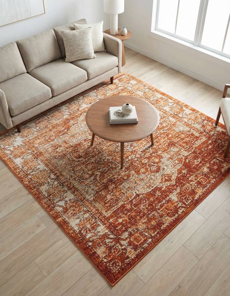 Detail image of 6' x 6' Isabella Square Rug