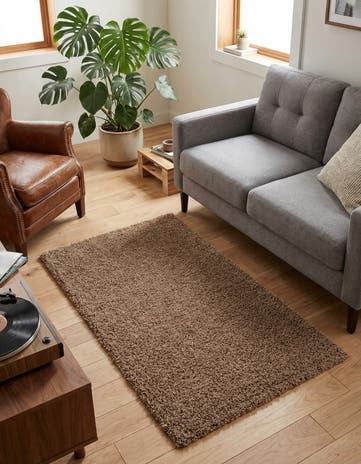 3' x 5' 3 Solid Shag Rug