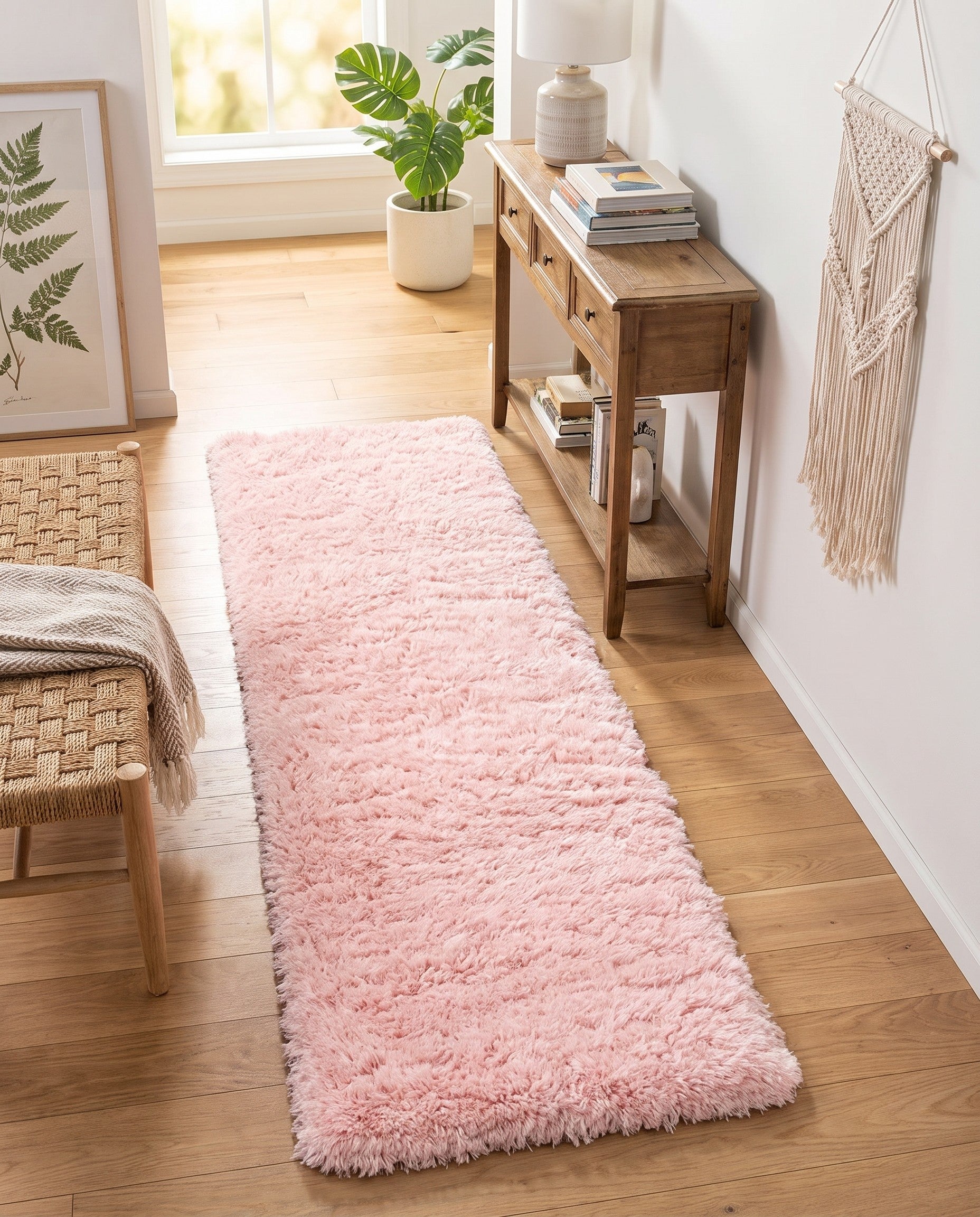 60cm x 185cm Infinity Shag Runner Rug