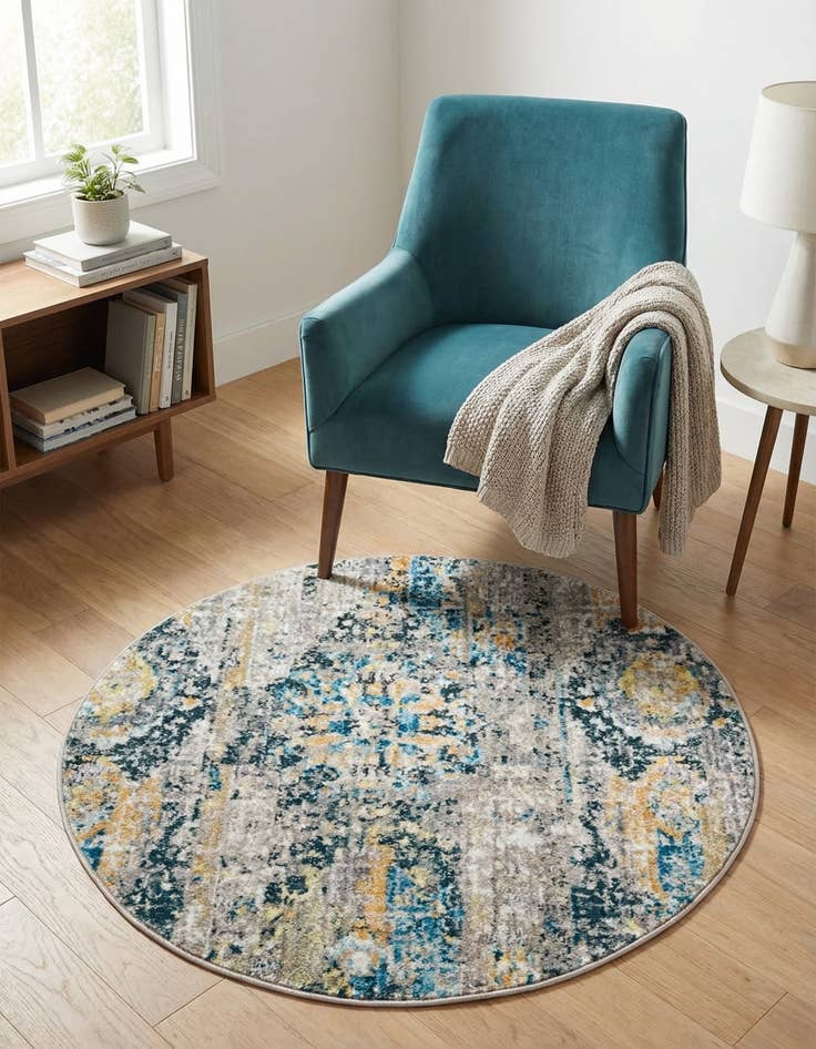 Detail image of 3' 3 x 3' 3 Madrid Round Rug