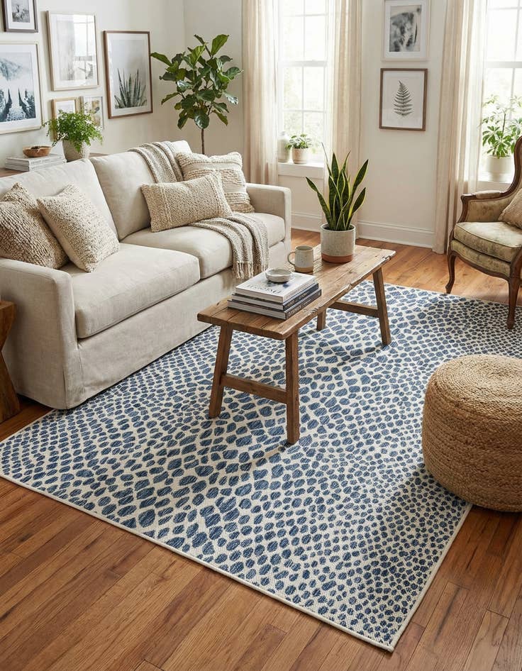 Detail image of 5' 3 x 8'  Washable Jill Zarin Cape Town Indoor / Outdoor Rug