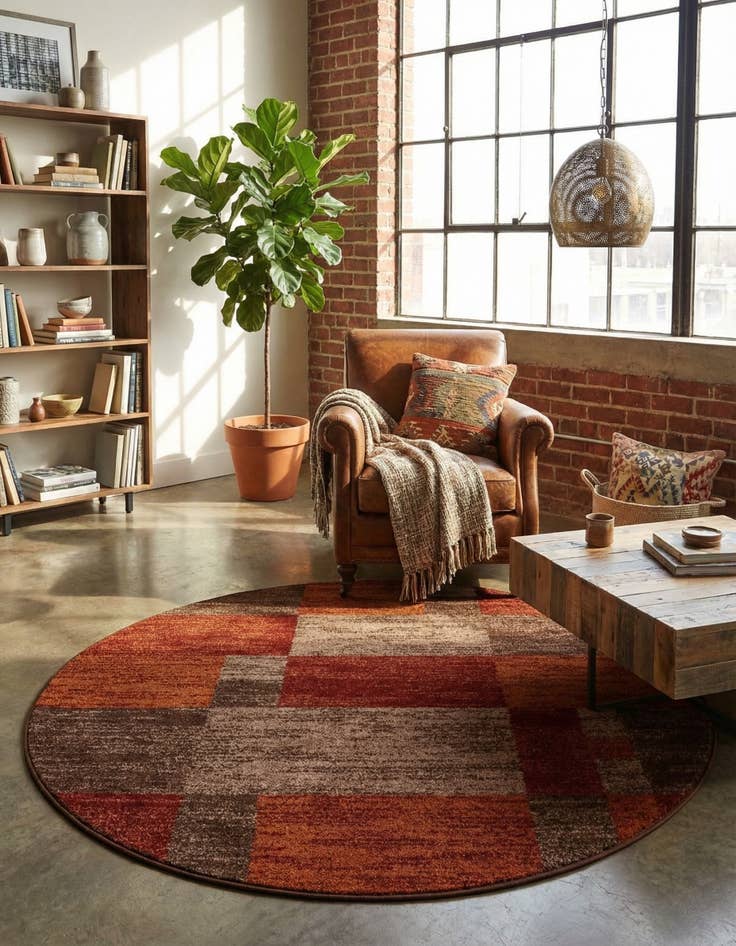 Detail image of 5' 3 x 5' 3 Equinox Round Rug