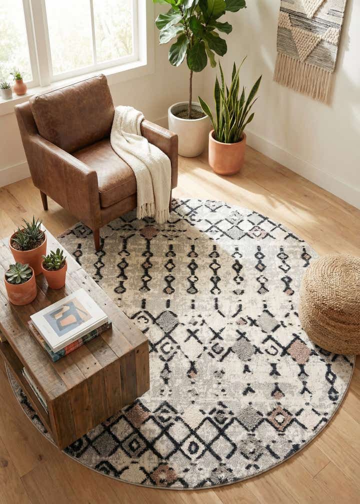 7' x 7' Cherokee Round Rug