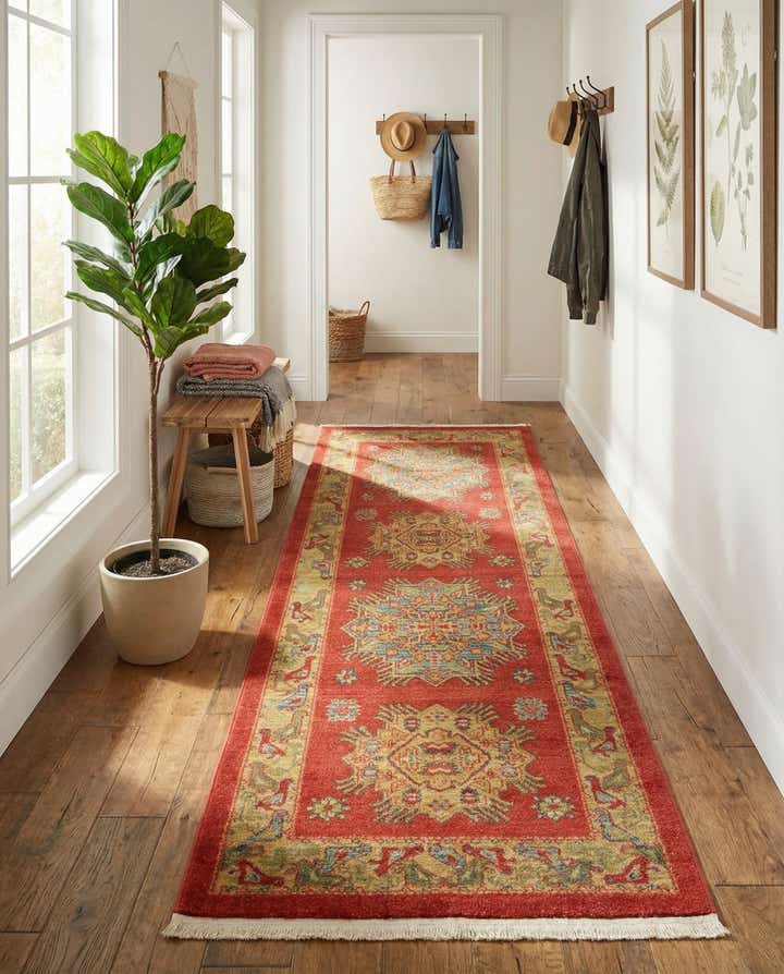80cm x 215cm Serapi Läufer Teppich