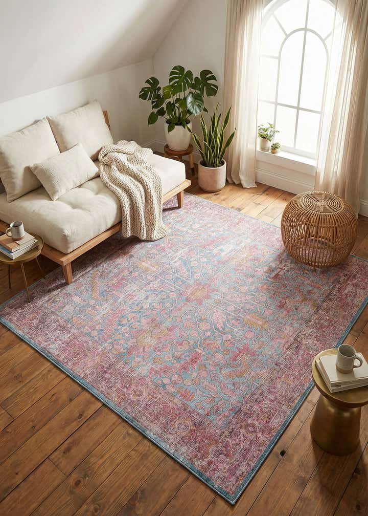 7' 10 x 7' 10 Washable Mangata Square Rug