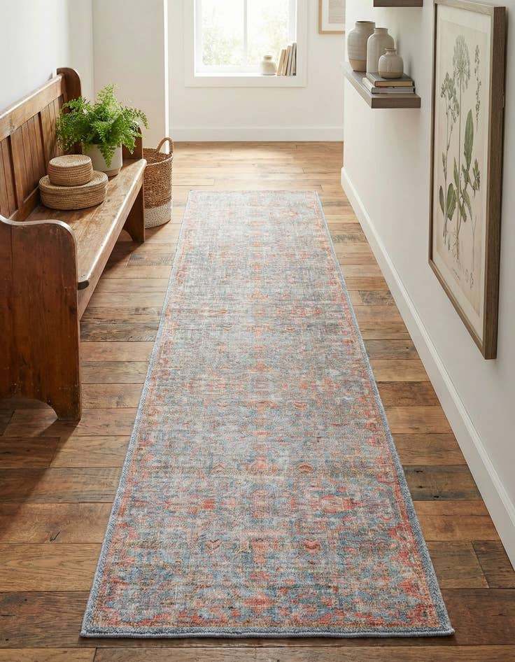 Detail image of 2' x 7' 10  Washable Nostalgia Runner Rug