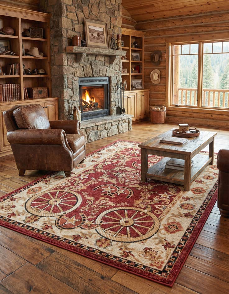 Detail image of 5' 3 x 8' Pioneer Rug