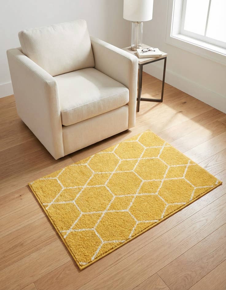 Detail image of  2' x 3' Lattice Frieze Rug