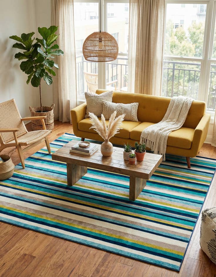 Detail image of 7' 10 x 7' 10 Azalea Square Rug