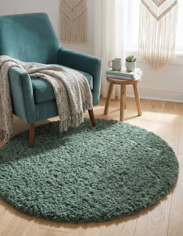 Detail image of 3' 3 x 3' 3 Infinity Shag Round Rug