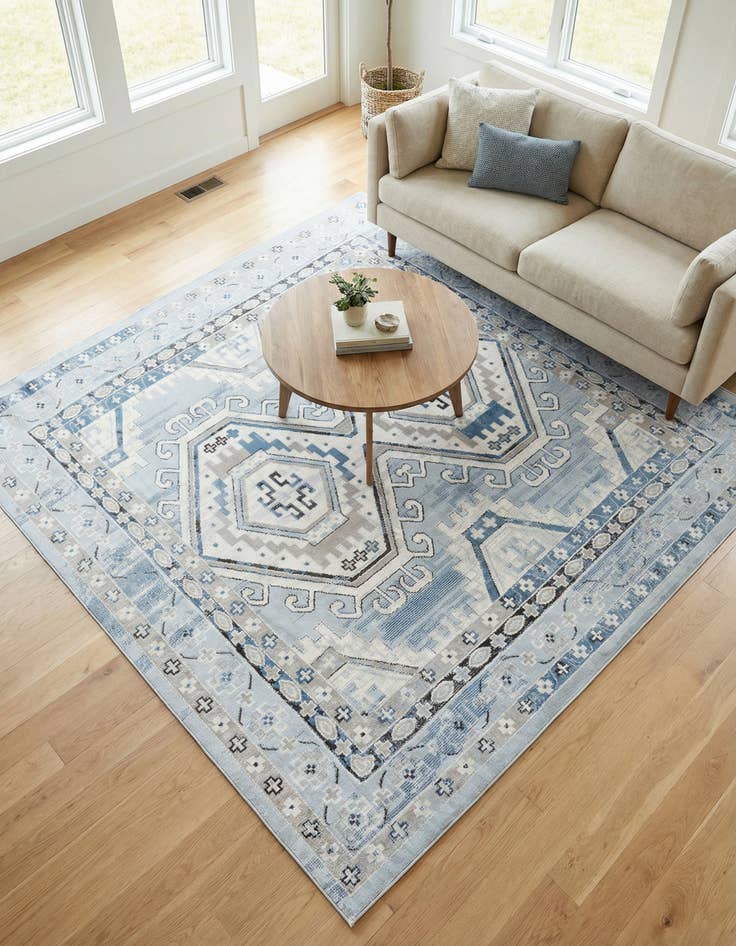 Detail image of 7' 10 x 7' 10 Charlotte Square Rug