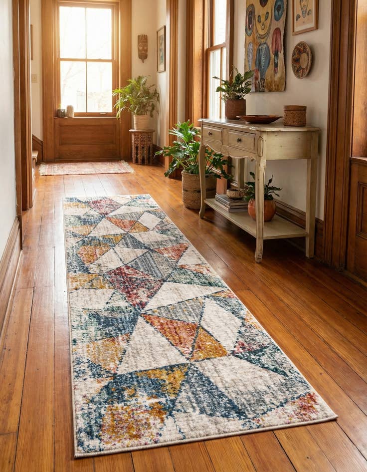 Detail image of 2' 2 x 8' Gemstone Runner Rug