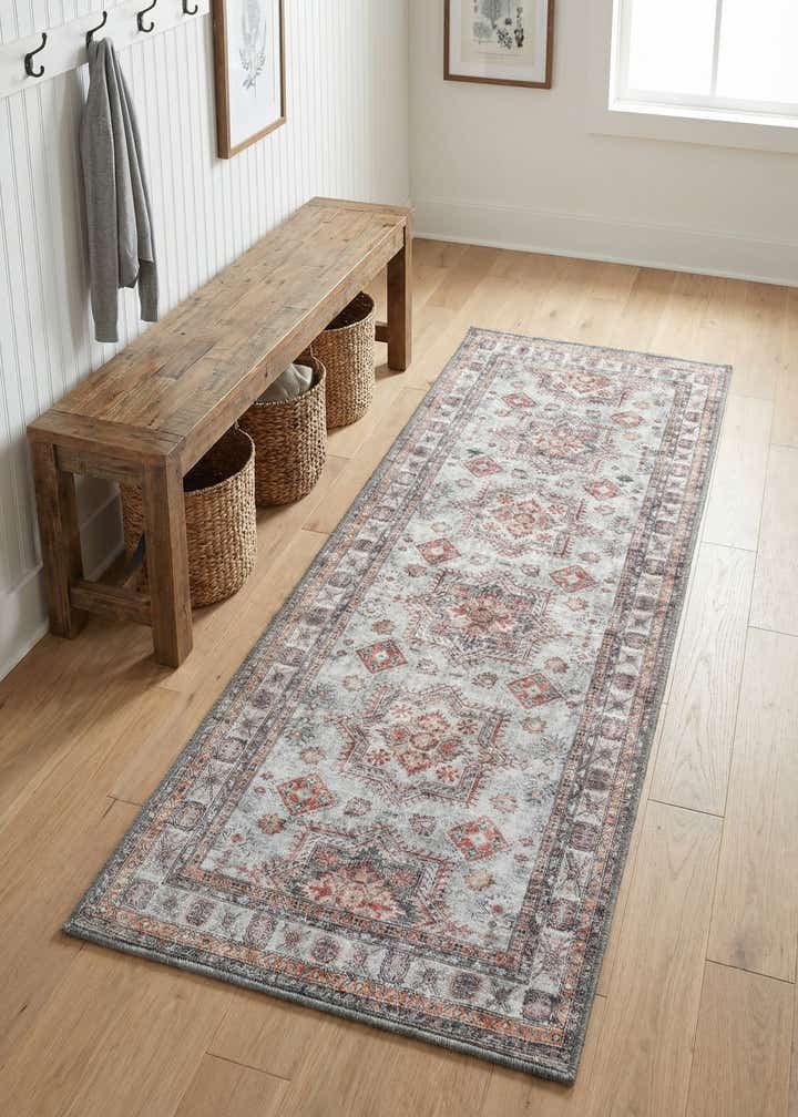 2' x 5' 1 Washable Timeless Runner Rug