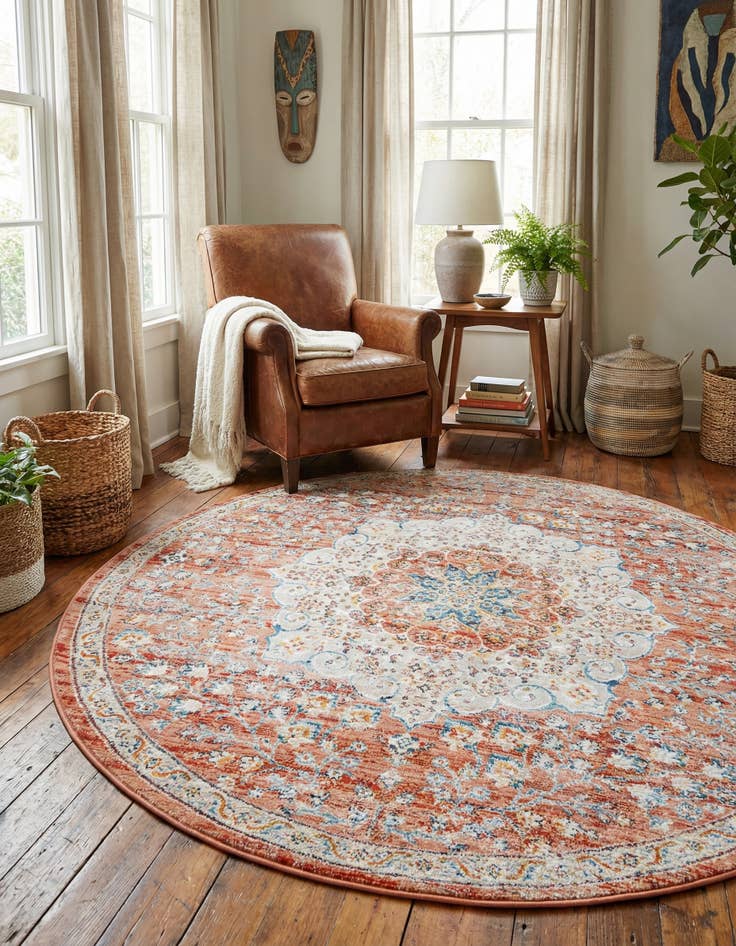 Detail image of 5' 3 x 5' 3 Newport Round Rug