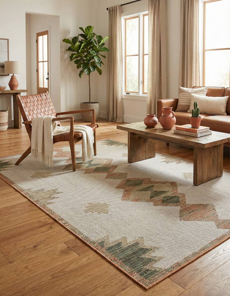 Detail image of 6' x 9'  Washable Baja Indoor / Outdoor Rug