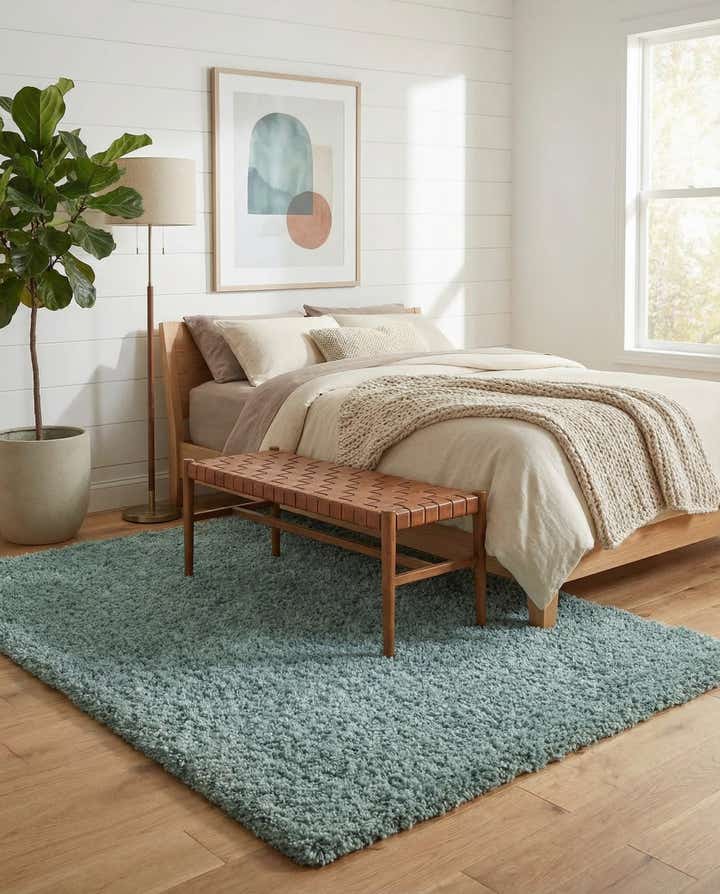 160cm x 245cm Solid Shag Tapis