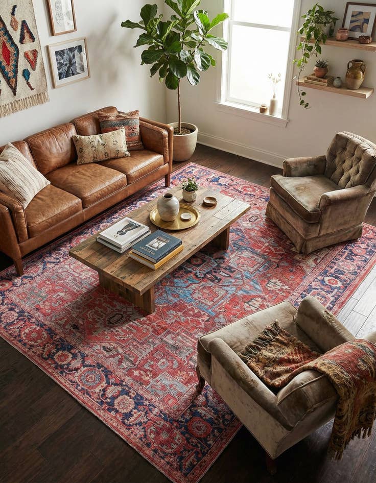 Detail image of 7' 10 x 10' Washable Maahru Rug