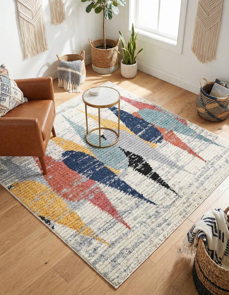 Detail image of 5' 3 x 5' 3 Tagine Square Rug