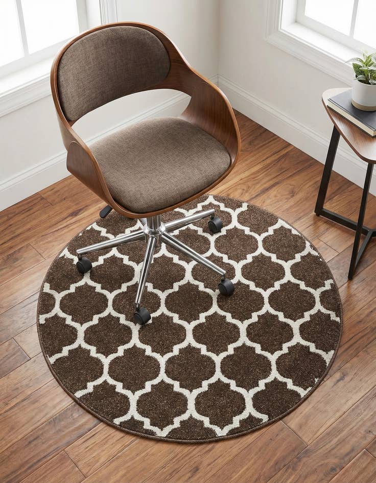 Detail image of 3' x 3' Trellis Round Rug