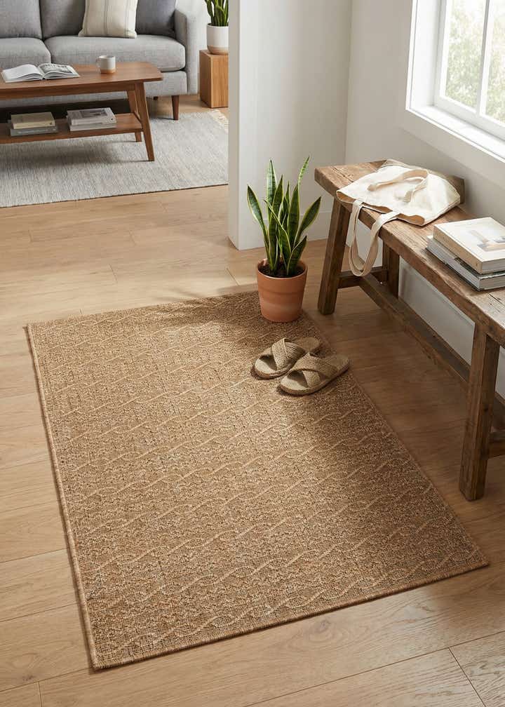 2' 2 x 3' Easy-Clean Modern Indoor / Outdoor Rug