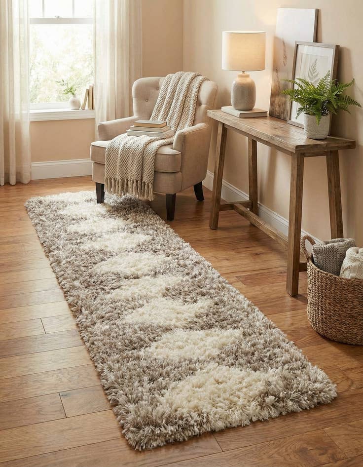 Detail image of 2' x 8' Infinity Shag Runner Rug