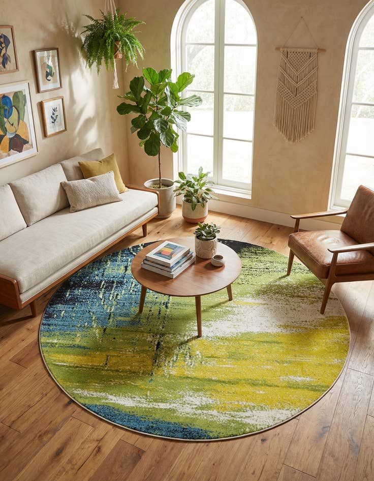 Detail image of 8' x 8' Tuscany Round Rug