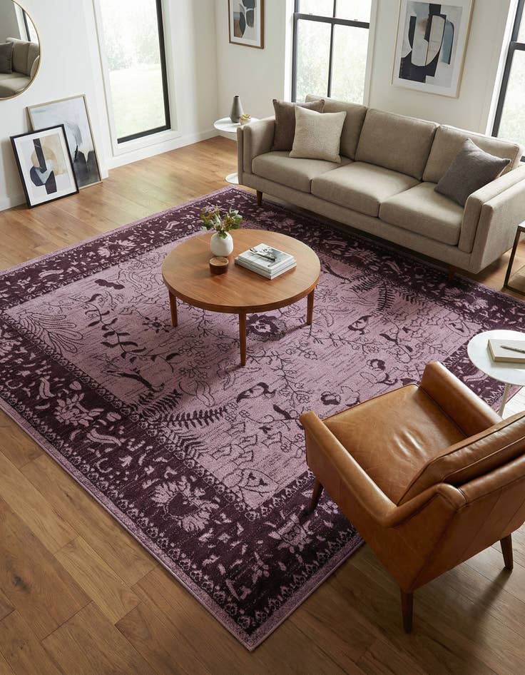 Detail image of 7' 10 x 7' 10 Miranda Square Rug