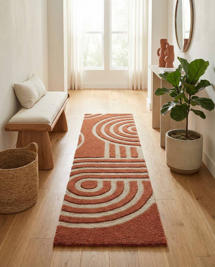 Detail image of 2' x 8' Handtufted Wool Runner Rug