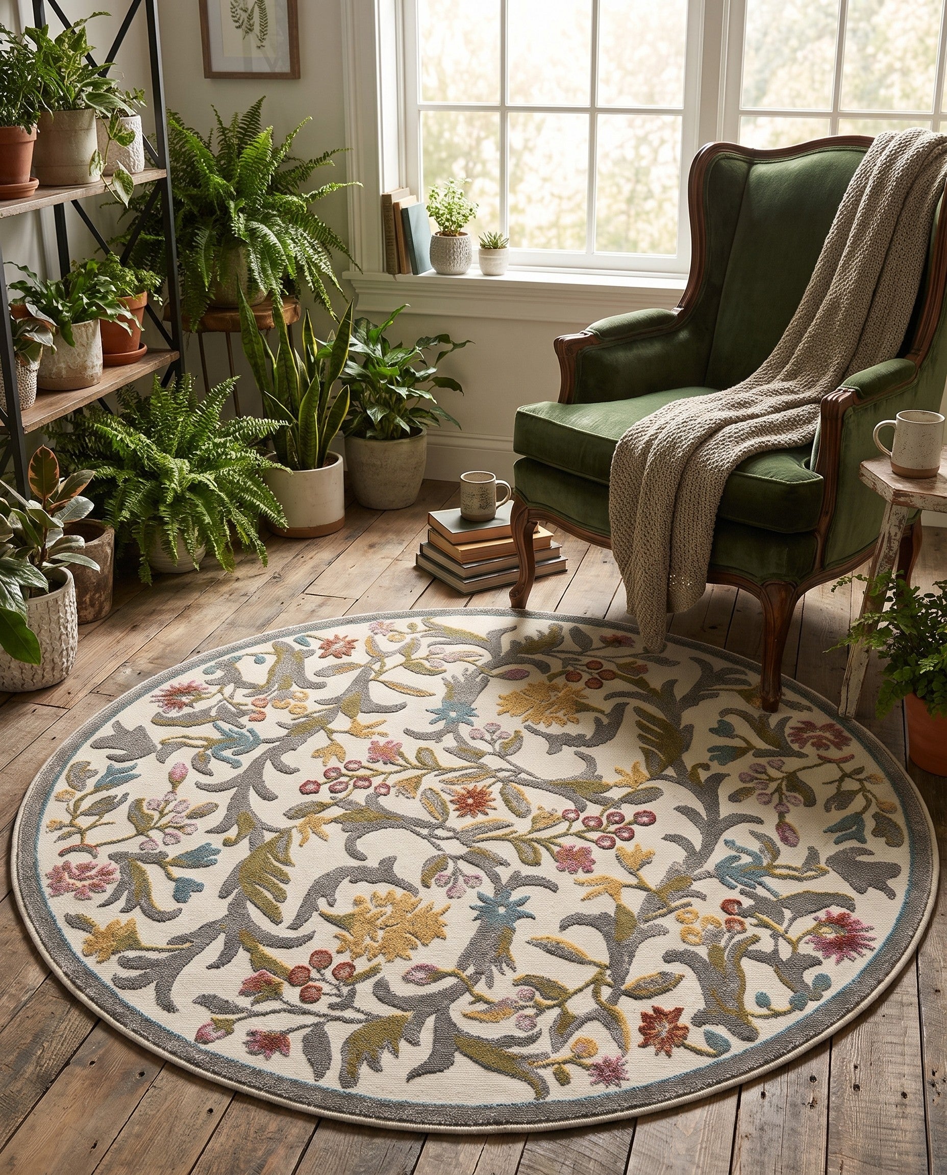 125cm x 125cm Blossom Round Rug