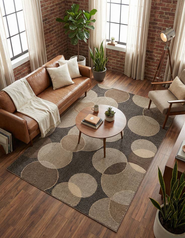 Detail image of 5' x 8' Washable Theia Rug