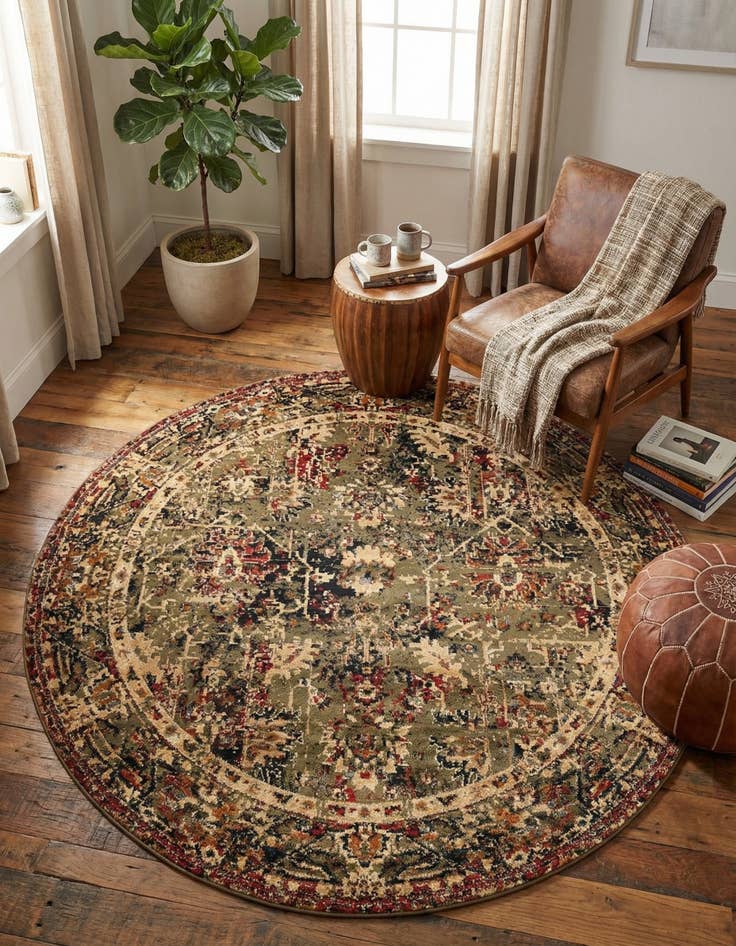 Detail image of 7' x 7' Saturn Round Rug