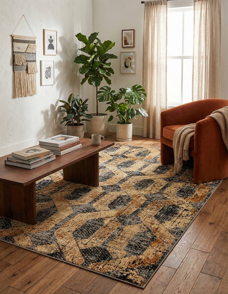 Detail image of 6' x 9' Saturn Rug