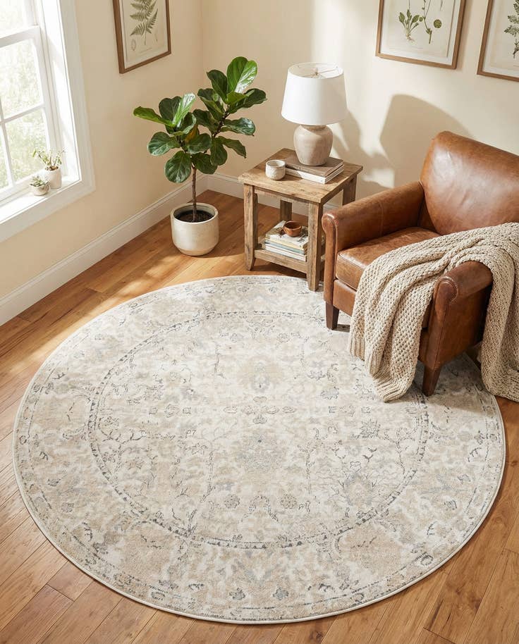 Detail image of 6' 1 x 6' 1 Oregon Round Rug