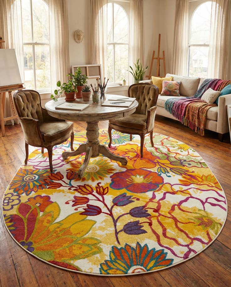 Detail image of 8' x 10' Tuscany Oval Rug