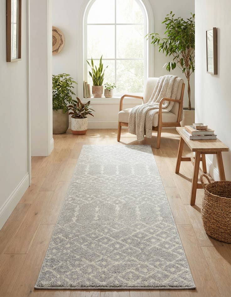 Detail image of 2' x 6' Paxon Trellis Runner Rug