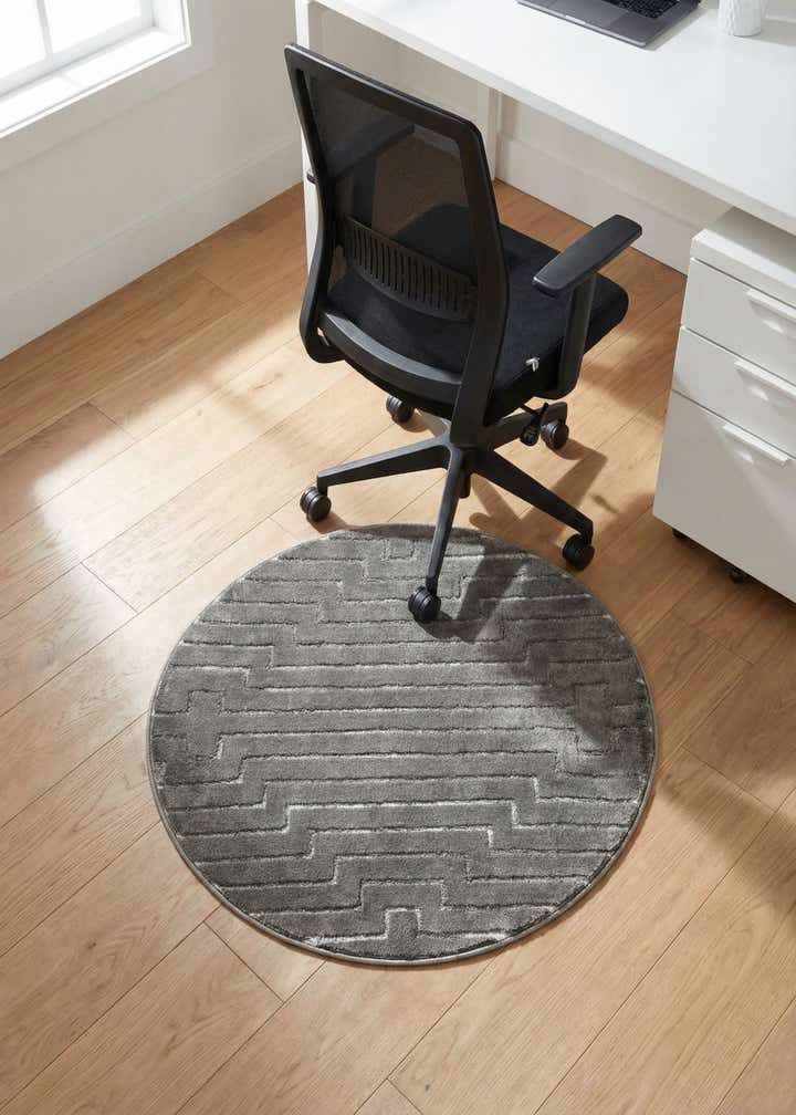 3' x 3' Vogue Geo Round Rug