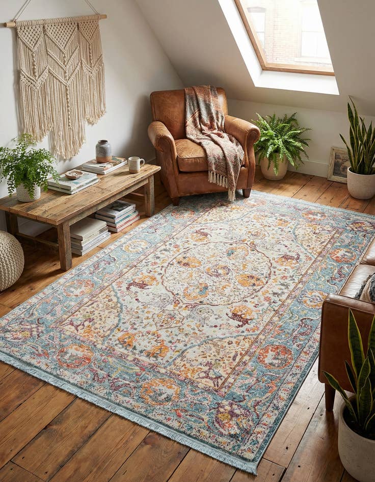 Detail image of 5' 5 x 8' Santiago Rug