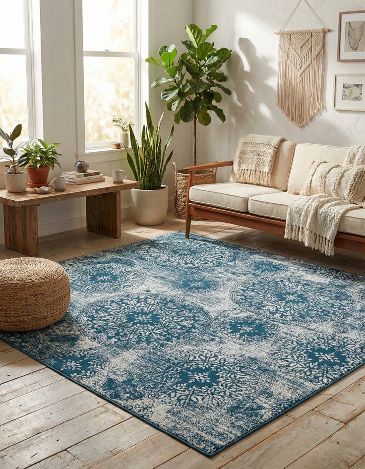 Detail image of 7' 10 x 7' 10 Monte Carlo Square Rug