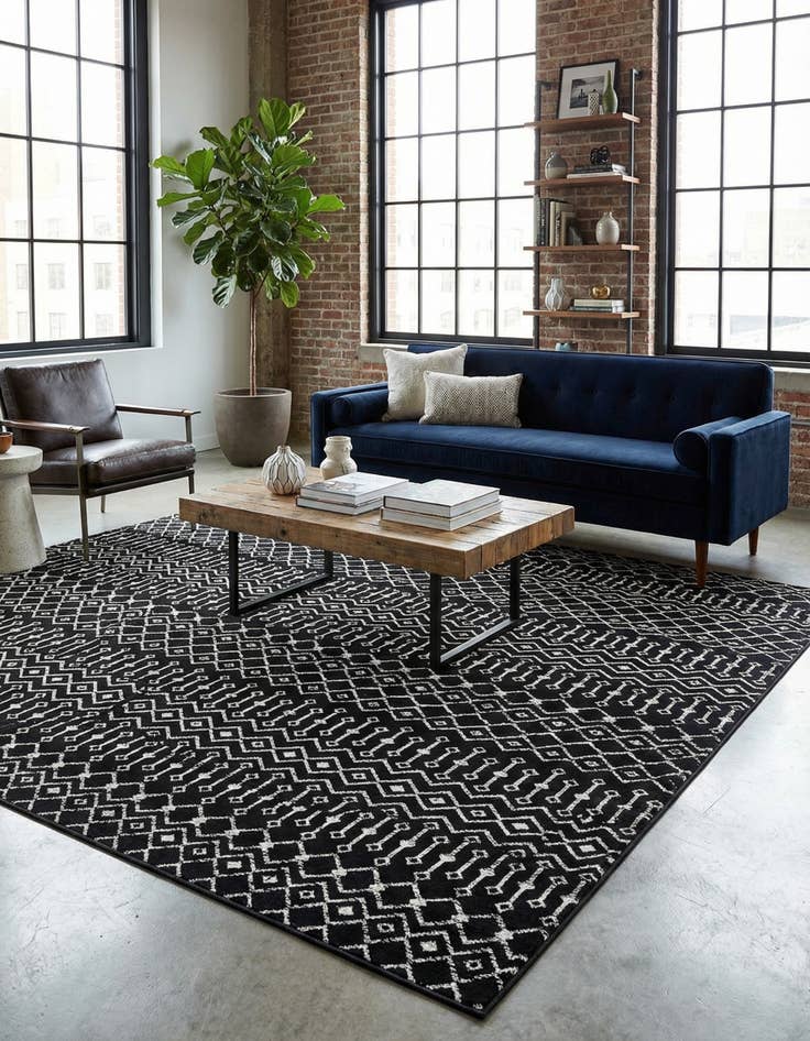 Detail image of 10' 8 x 16' 5 Kasbah Trellis Rug