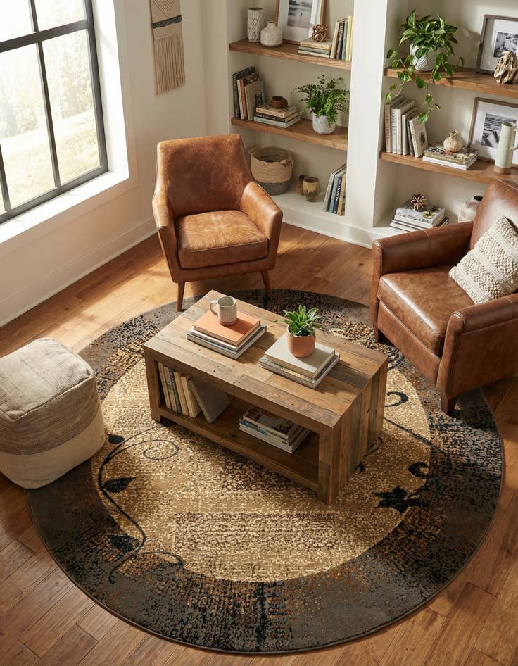 Detail image of 7' 10 x 7' 10 Cafe Round Rug