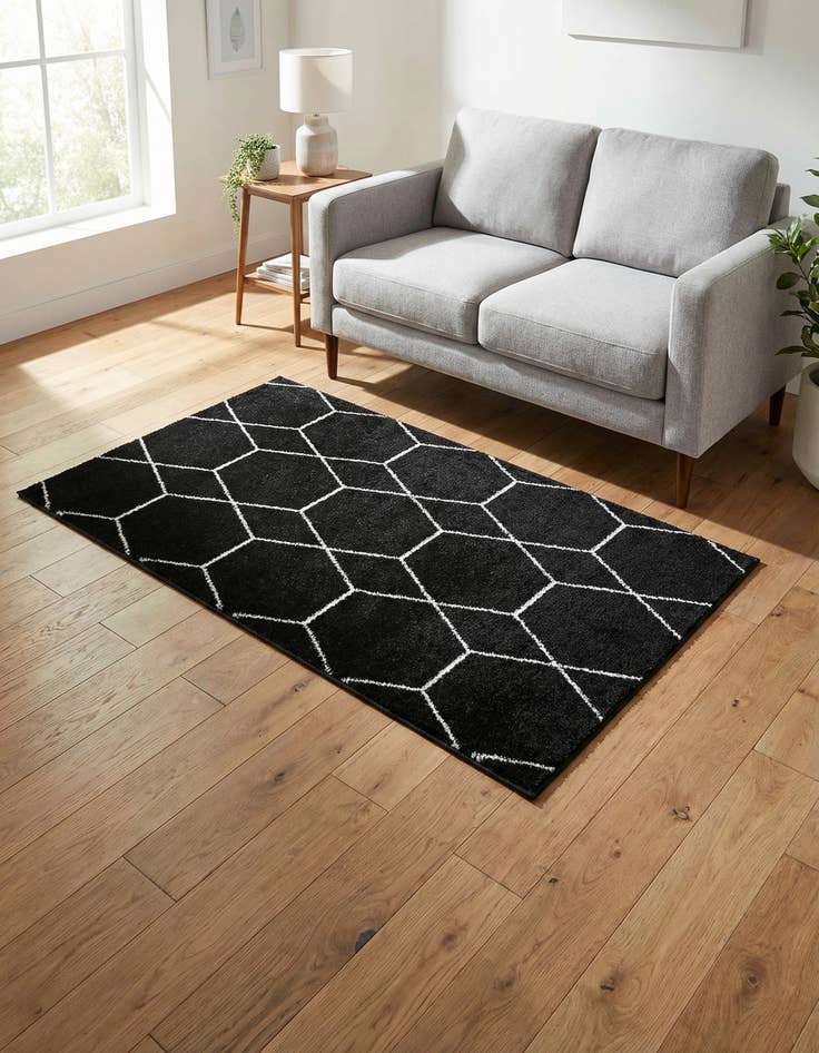 Detail image of 3' x 5' 3 Lattice Frieze Rug