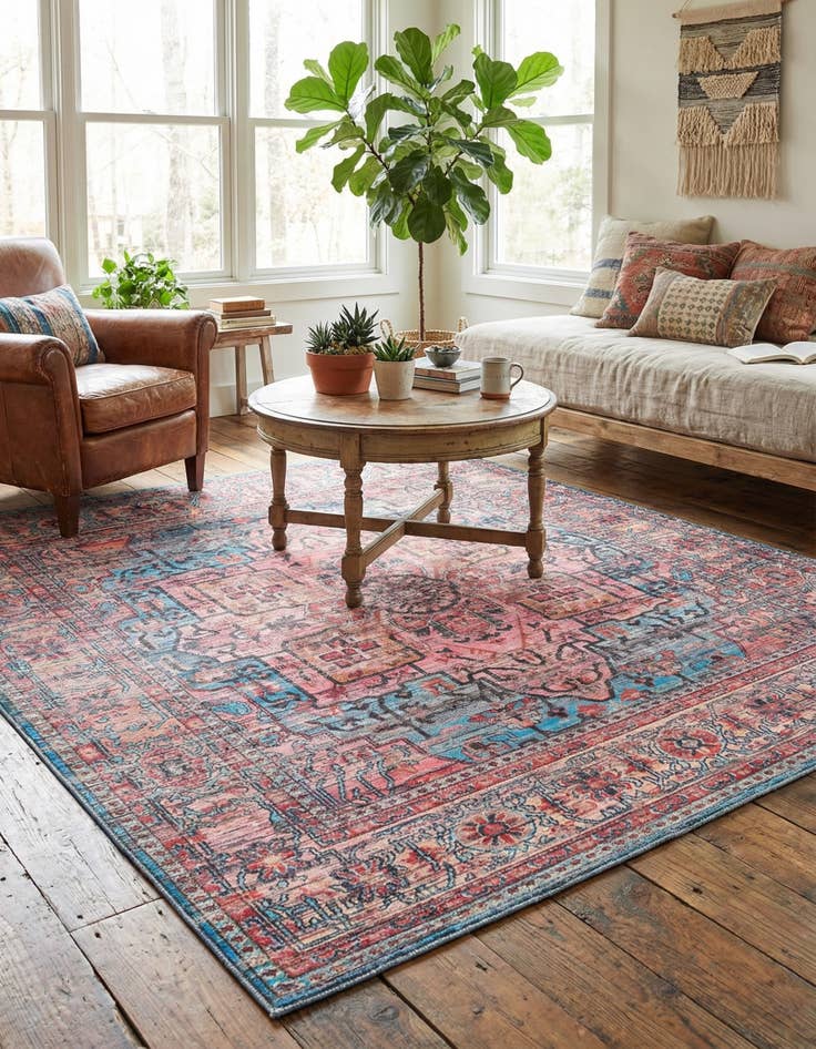 Detail image of 10' 6 x 10' 6  Washable Maahru Square Rug