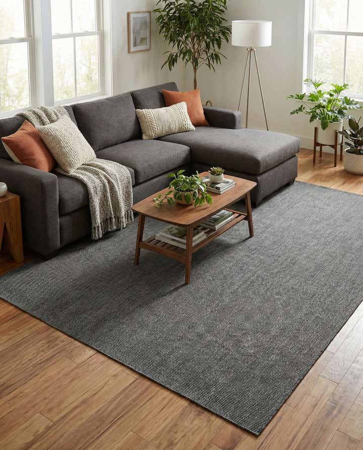 7' 10 x 10' Easy-Clean Solid Indoor / Outdoor Rug